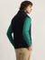 Gant Men Blue Solid Collared Sleeveless Fleece Jacket