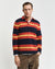 Gant Men Red Striped Polo Neck Full Sleeves T-Shirt