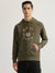 Gant Men Olive Printed Round Neck Full Sleeves Pullover Sweatshirt