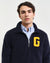 Gant Men Blue Solid Spread Collar Full Sleeves Pullover Style Sweatshirt