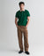 Gant Men Green Solid Polo Collar Short Sleeves T-Shirt