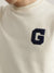 Gant Men Cream Solid Round Neck Full Sleeves Pullover Style Sweatshirt