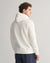 Gant Men White Solid Hooded Full Sleeves Sweatshirt