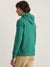 Gant Men Green Embroidered Hooded Full Sleeves Pullover Style Sweatshirt