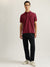 Gant Men Maroon Solid Collared Short Sleeves Polo T-Shirt