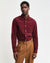 Gant Men Red Solid Button-down Collar Full Sleeves Corduroy Shirt