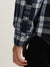 Gant Men Blue Checked Button-Down Collar Full Sleeves Shirt