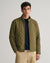 Gant Men Green Solid Stand Collar Full Sleeves Quilted Jacket