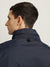 Gant Men Blue Solid Stand Collar Full Sleeves Bomber Jacket