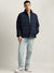 Gant Men Blue Solid Stand Collar Full Sleeves Puffer Jacket