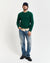 Gant Men Green Solid Round Neck Full Sleeves Pullover Style Sweater