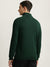 Gant Men Green Solid High Neck Full Sleeves Sweater