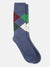 Gant Men Blue Checked Calf Length Socks (Pack of 1)