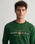 Gant Men Green Printed Sweatshirt