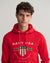 Gant Men Red Printed Hooded Sweatshirt