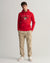 Gant Men Red Printed Hooded Sweatshirt