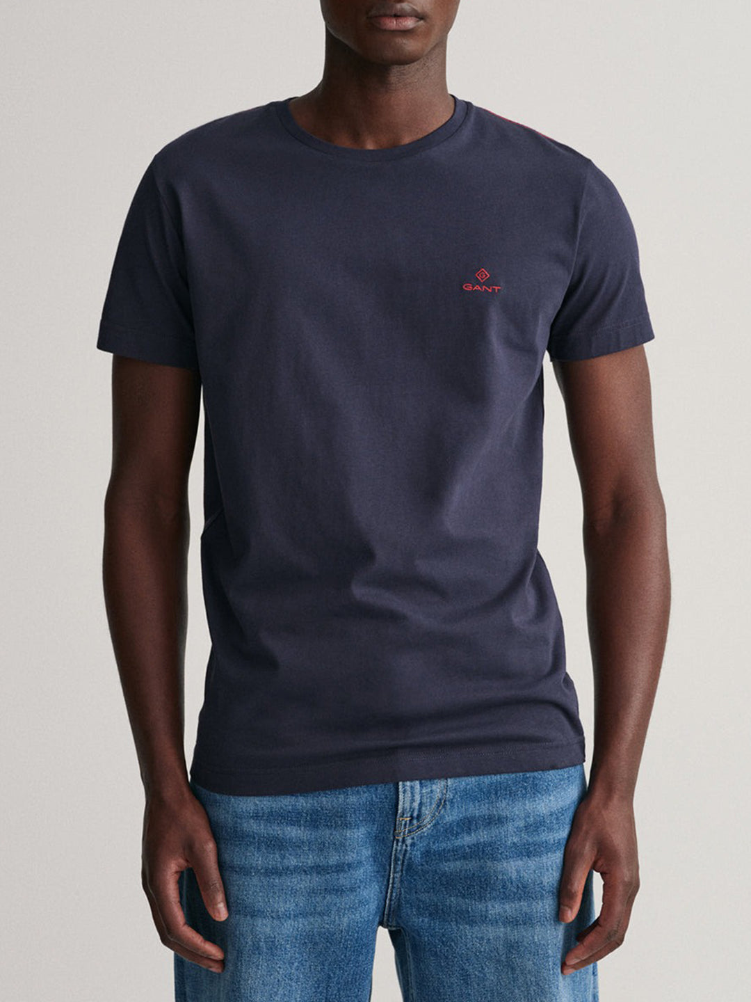 Gant Blue Contrast Logo Regular Fit T-Shirt