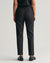 Gant Women Black Solid Mid-Rise Slim Fit Corduroy Trouser