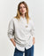 Gant Women Grey Printed Round Neck Full Sleeves Sweatshirt