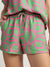 Gant Women Green Printed Mid-Rise Relaxed Fit Hot Shorts