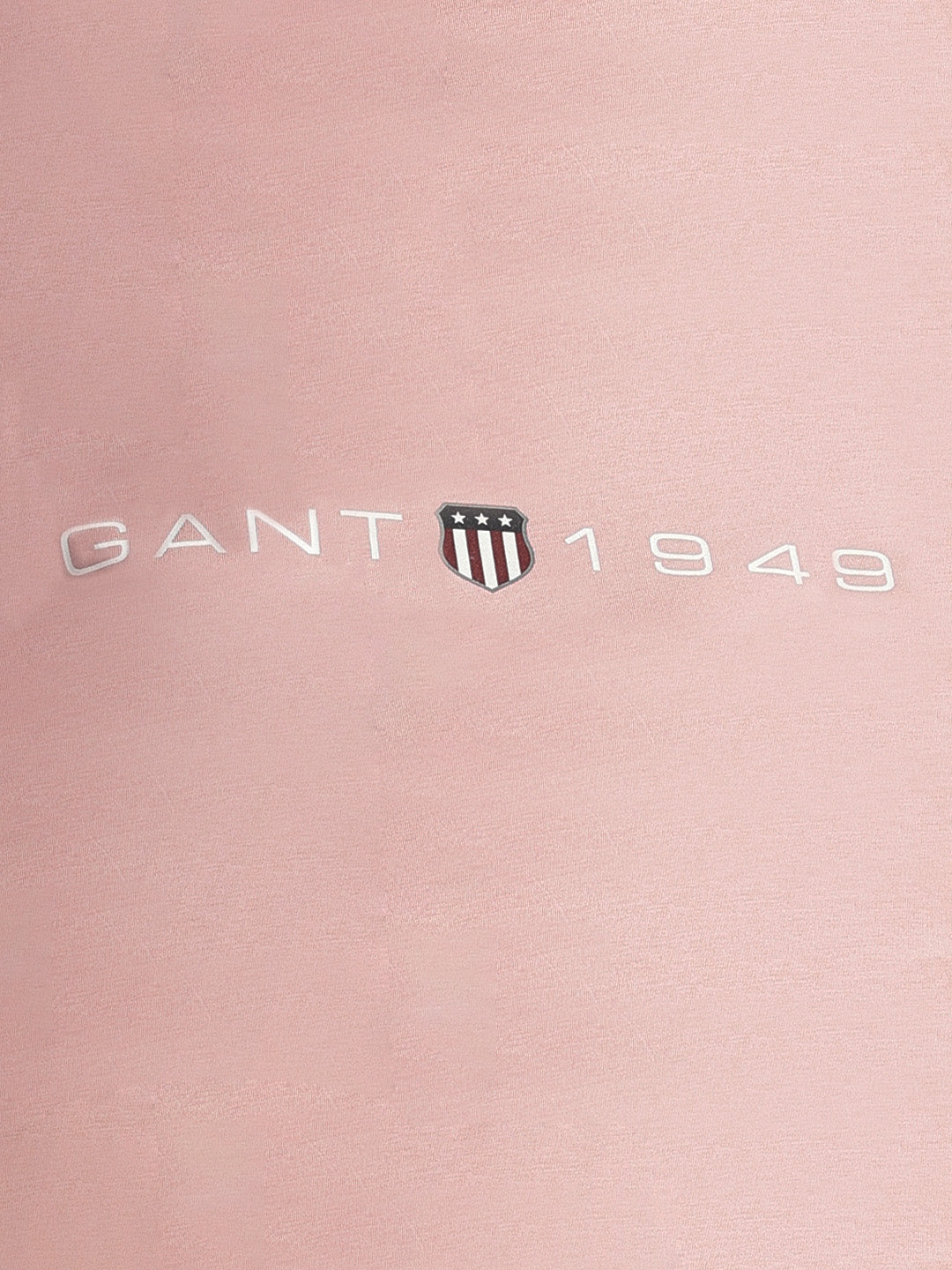 Gant Women Pink Solid Round Neck Short Sleeves T-shirt