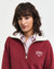 Gant Women Red Solid Spread Collar Full Sleeves Sweatshirt