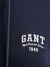 Gant Women Blue Solid Hooded Full Sleeves Pullover Style Sweatshirt