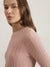 Gant Women Pink Solid Round Neck Full Sleeves Winter Dress