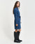 Gant Women Blue Solid Spread Collar Full Sleeves Shirt Dress