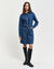 Gant Women Blue Solid Spread Collar Full Sleeves Shirt Dress