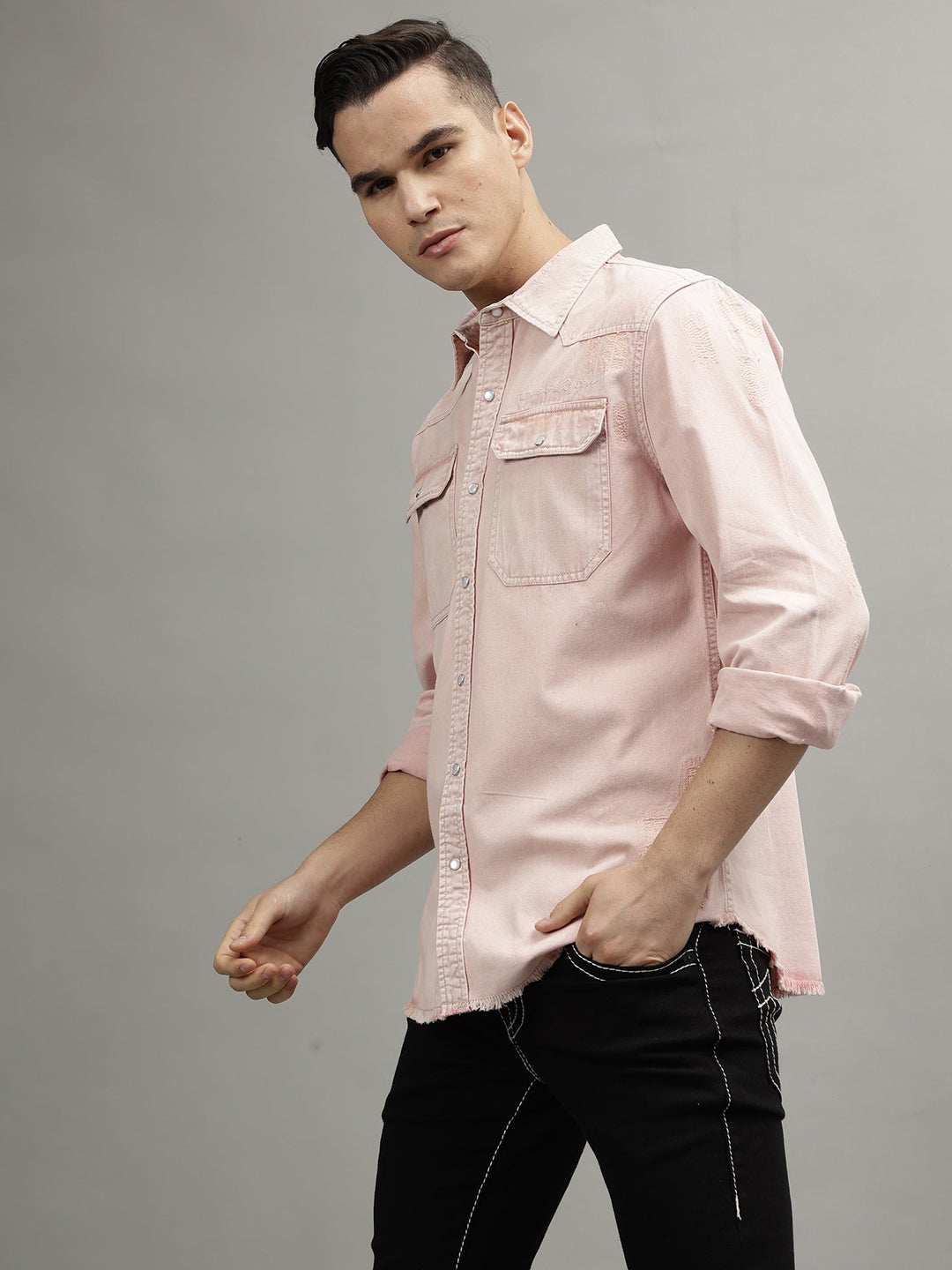 True Religion Pink Fashion Regular Fit Shirt