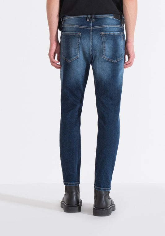 Antony Morato Men Blue Washed Skinny Fit Jeans