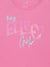 Elle Kids Girls Pink Solid Round Neck TShirt