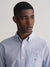 Gant Men Blue Striped Button-down Collar Long Sleeves Shirt