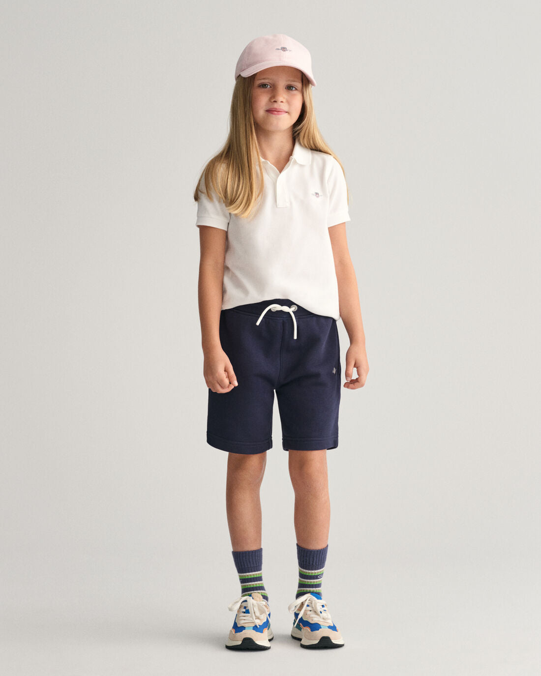 Gant Boys Navy Blue Solid Mid-rise Regular Fit Regular Shorts