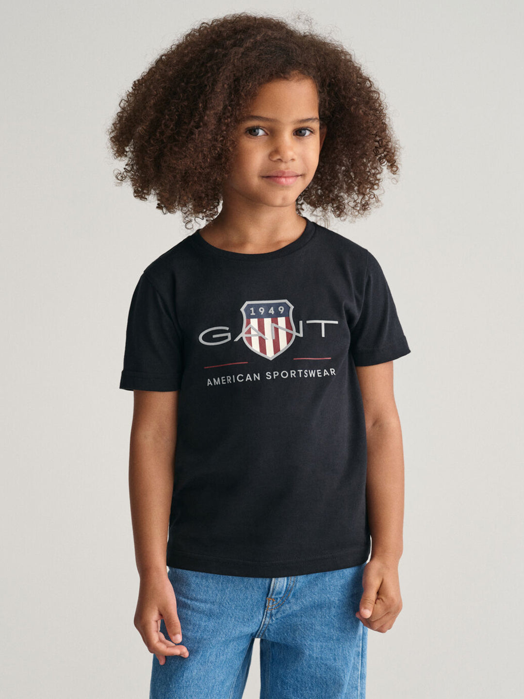 Gant Kids Black Fashion Regular Fit T-Shirt