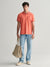 Gant Men Pink Solid Polo Collar Short Sleeves T-Shirt