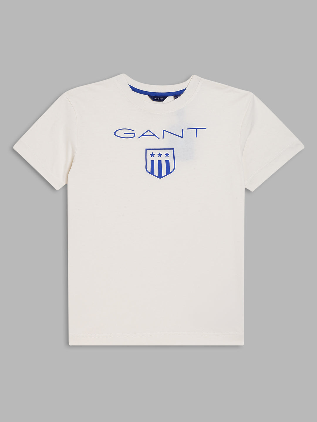 Gant Kids Cream Logo Oversized Fit T-Shirt