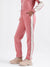 Iconic Women Pink Colour blocked Regular Fit Sweatpant