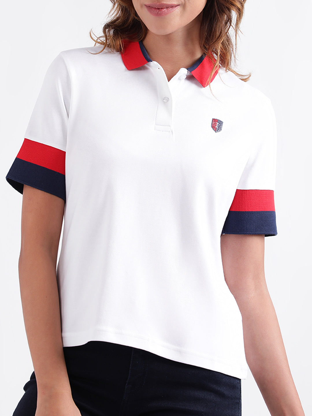 Iconic White Fashion Regular Fit Polo T-Shirt