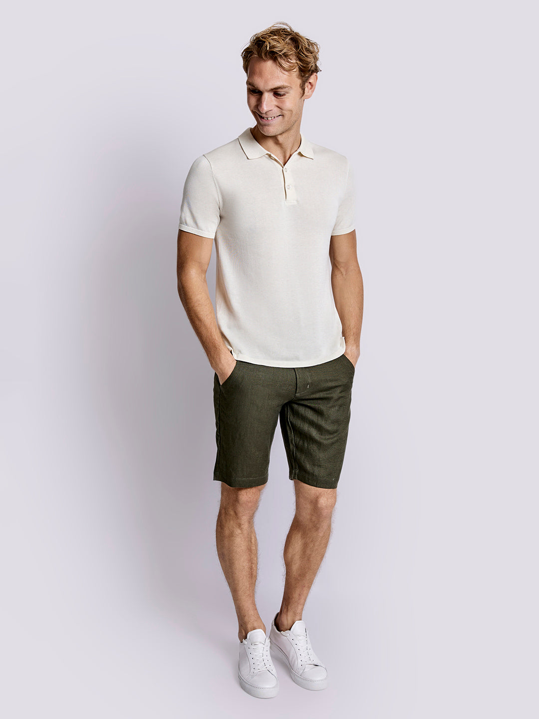 Bruun & Stengade Men Army Solid Regular Fit Shorts