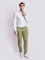 Bruun & Stengade Men Green Solid Slim Fit Trouser