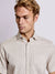 Bruun & Stengade Men Beige Solid Collar Shirt