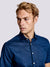 Bruun & Stengade Men Navy Blue Solid Collar Shirt