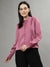 Centrestage Women Solid Shirt Collar Long Sleeves Top