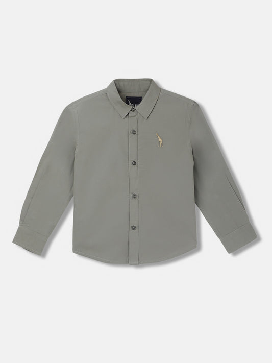 Blue Giraffe Kids Olive Regular Fit Shirt