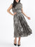 Centre Stage Women Copper Self-Design Flared Skirt