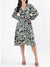 Centre Stage Women Printed V Neck Full Sleeves Dress