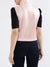 Centre Stage Women Solid Stand Collar Sleeveless Jacket