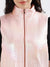 Centre Stage Women Solid Stand Collar Sleeveless Jacket